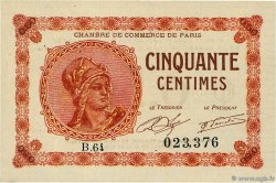 50 Centimes FRANCE regionalism and miscellaneous Paris 1920 JP.097.10 XF