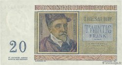 20 Francs BELGIQUE  1956 P.132b SUP