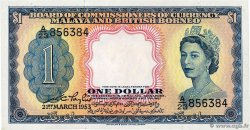 1 Dollar MALAYA y BRITISH BORNEO  1953 P.01 SC+