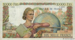 10000 Francs GÉNIE FRANÇAIS FRANCIA  1952 F.50.56 BC