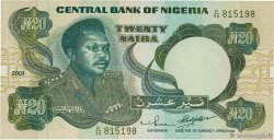 20 Naira NIGERIA  2001 P.26g pr.NEUF