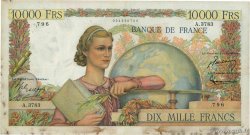 10000 Francs GÉNIE FRANÇAIS FRANCE  1952 F.50.62 F+
