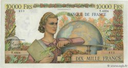 10000 Francs GÉNIE FRANÇAIS FRANCE  1953 F.50.63 VF+