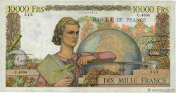 10000 Francs GÉNIE FRANÇAIS FRANKREICH  1953 F.50.64 S