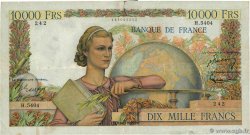 10000 Francs GÉNIE FRANÇAIS FRANCIA  1953 F.50.67 MB