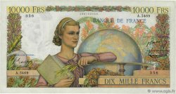 10000 Francs GÉNIE FRANÇAIS FRANCE  1953 F.50.67 VF+