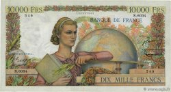 10000 Francs GÉNIE FRANÇAIS FRANCE  1954 F.50.69 TTB+