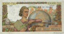 10000 Francs GÉNIE FRANÇAIS FRANCE  1954 F.50.69