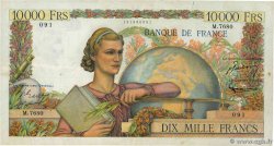 10000 Francs GÉNIE FRANÇAIS FRANCIA  1954 F.50.72 q.BB