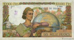 10000 Francs GÉNIE FRANÇAIS FRANCIA  1954 F.50.72 BC