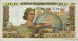 10000 Francs GÉNIE FRANÇAIS FRANCE  1955 F.50.74 VF