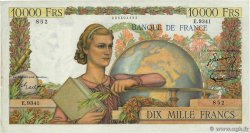 10000 Francs GÉNIE FRANÇAIS FRANCIA  1955 F.50.75 MBC+