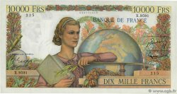 10000 Francs GÉNIE FRANÇAIS FRANKREICH  1955 F.50.76 VZ