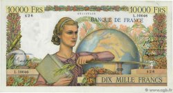 10000 Francs GÉNIE FRANÇAIS FRANKREICH  1955 F.50.77 VZ