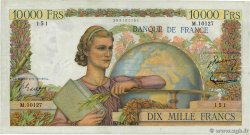 10000 Francs GÉNIE FRANÇAIS FRANCIA  1956 F.50.78 MBC