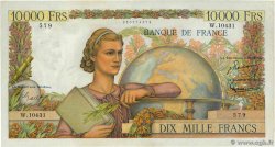 10000 Francs GÉNIE FRANÇAIS FRANKREICH  1956 F.50.78