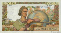 10000 Francs GÉNIE FRANÇAIS FRANCIA  1956 F.50.78 q.SPL