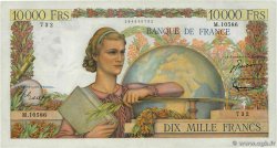 10000 Francs GÉNIE FRANÇAIS FRANCE  1956 F.50.79 VF+