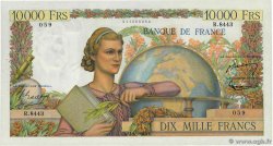 10000 Francs GÉNIE FRANÇAIS FRANKREICH  1955 F.50.74 VZ