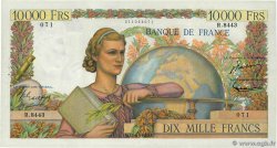 10000 Francs GÉNIE FRANÇAIS FRANCIA  1955 F.50.74 SPL