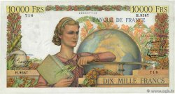 10000 Francs GÉNIE FRANÇAIS FRANCE  1955 F.50.76 VF+