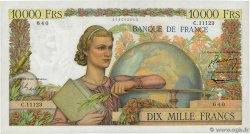 10000 Francs GÉNIE FRANÇAIS FRANCIA  1956 F.50.80 SC