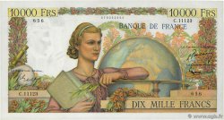 10000 Francs GÉNIE FRANÇAIS FRANCE  1956 F.50.80