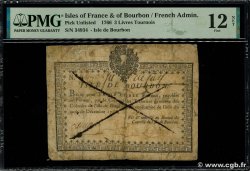 3 Livres Tournois FRANCE UND BOURBON-INSELN  1766 K.504 fS