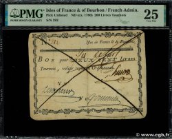 200 Livres Tournois ISLAS DE FRANCIA Y BOURBON  1778 K.532 MBC