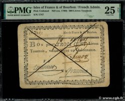 300 Livres Tournois ISLAS DE FRANCIA Y BOURBON  1778 K.533 MBC