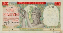 20 Piastres INDOCINA FRANCESE  1949 P.081a