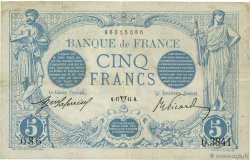 5 Francs BLEU FRANKREICH  1914 F.02.22 S