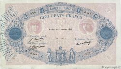 500 Francs BLEU ET ROSE FRANCE  1927 F.30.30 TB+