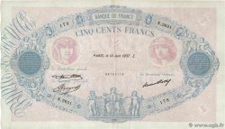 500 Francs BLEU ET ROSE Grand numéro FRANCE  1937 F.30.38