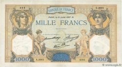 1000 Francs CÉRÈS ET MERCURE type modifié FRANCE  1937 F.38.02 TB+