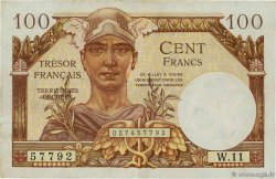 100 Francs TRÉSOR FRANÇAIS FRANKREICH  1947 VF.32.05 VZ
