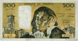 500 Francs PASCAL FRANCE  1971 F.71.06 F