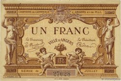 1 Franc FRANCE regionalism and miscellaneous Angers  1915 JP.008.06