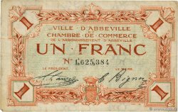 1 Franc FRANCE regionalismo y varios Abbeville 1920 JP.001.09 BC+