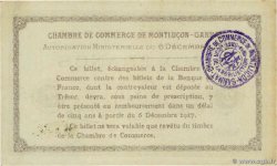 2 Francs FRANCE Regionalismus und verschiedenen Montluçon, Gannat 1917 JP.084.39 fST+