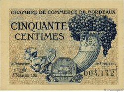 50 Centimes FRANCE regionalismo e varie Bordeaux 1921 JP.030.28 FDC