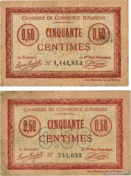 50 Centimes Lot FRANCE regionalismo y varios Amiens 1915 JP.007.26 BC