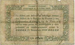 1 Franc FRANCE régionalisme et divers Alencon et Flers 1915 JP.006.13 B