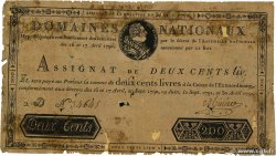 200 Livres FRANCE  1792 Ass.29b