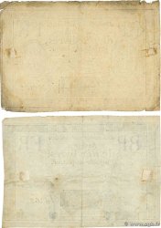 10 Livres filigrane républicain  Lot FRANCE  1792 Ass.36c VF
