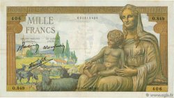 1000 Francs DÉESSE DÉMÉTER FRANKREICH  1942 F.40.03