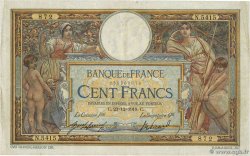 100 Francs LUC OLIVIER MERSON sans LOM FRANCE  1918 F.23.10 B+