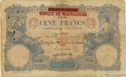 100 Francs MADAGASCAR  1892 P.034 G