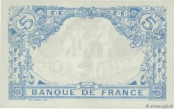 5 Francs BLEU FRANCIA  1915 F.02.23 EBC+