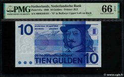 10 Gulden PAíSES BAJOS  1968 P.091a